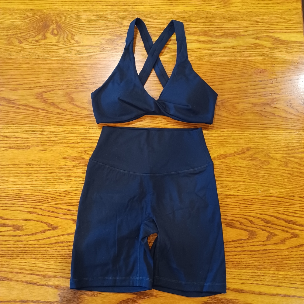 Women's Black Workout Set